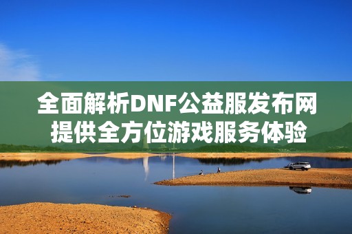全面解析DNF公益服发布网 提供全方位游戏服务体验