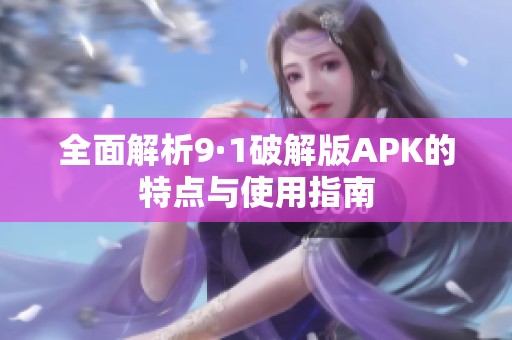 全面解析9·1破解版APK的特点与使用指南