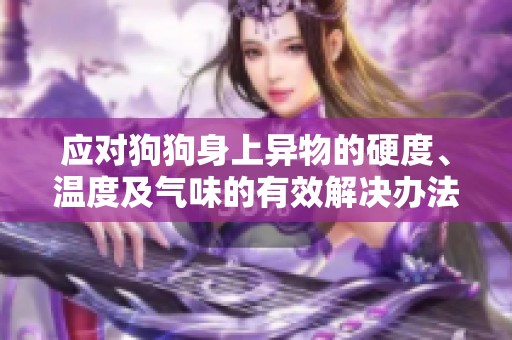 应对狗狗身上异物的硬度、温度及气味的有效解决办法