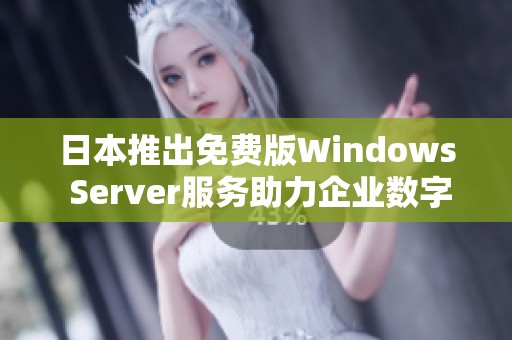 日本推出免费版Windows Server服务助力企业数字化转型