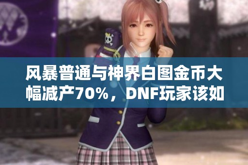 风暴普通与神界白图金币大幅减产70%，DNF玩家该如何应对？