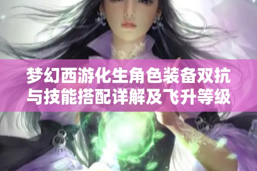 梦幻西游化生角色装备双抗与技能搭配详解及飞升等级要求