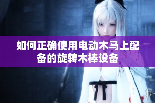如何正确使用电动木马上配备的旋转木棒设备