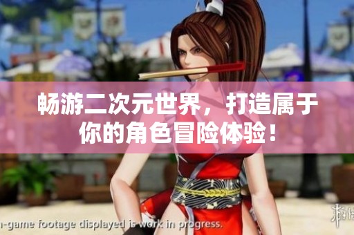 畅游二次元世界，打造属于你的角色冒险体验！