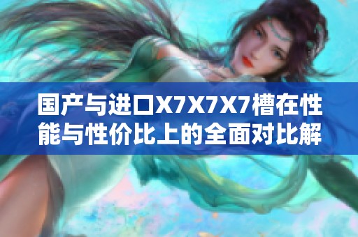 国产与进口X7X7X7槽在性能与性价比上的全面对比解析