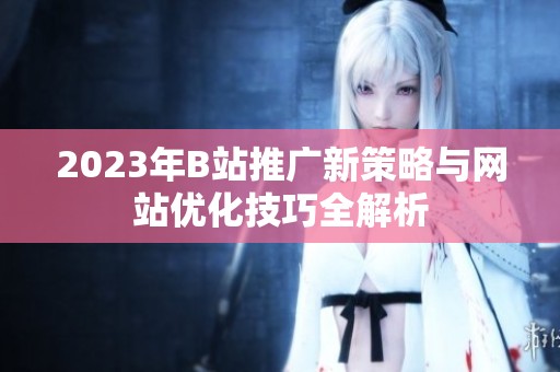 2023年B站推广新策略与网站优化技巧全解析
