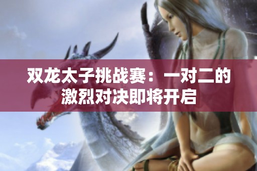 双龙太子挑战赛：一对二的激烈对决即将开启