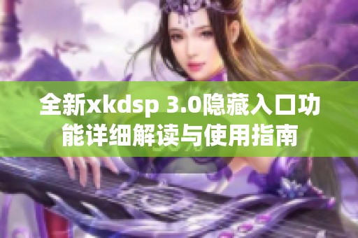 全新xkdsp 3.0隐藏入口功能详细解读与使用指南