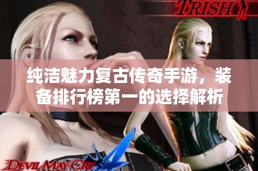 纯洁魅力复古传奇手游，装备排行榜第一的选择解析