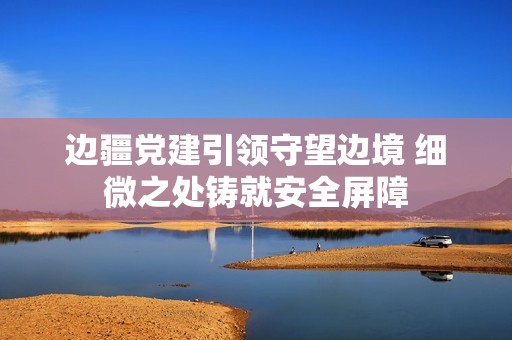 边疆党建引领守望边境 细微之处铸就安全屏障