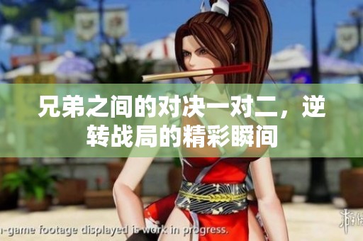 兄弟之间的对决一对二，逆转战局的精彩瞬间
