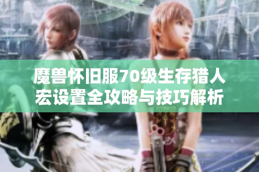 魔兽怀旧服70级生存猎人宏设置全攻略与技巧解析