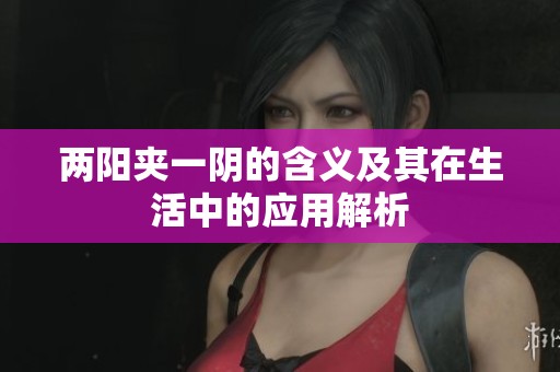 两阳夹一阴的含义及其在生活中的应用解析