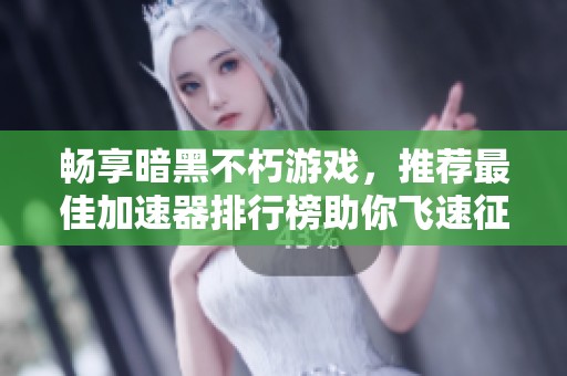 畅享暗黑不朽游戏，推荐最佳加速器排行榜助你飞速征战！