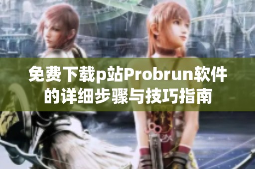 免费下载p站Probrun软件的详细步骤与技巧指南