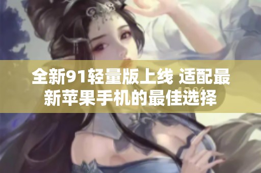 全新91轻量版上线 适配最新苹果手机的最佳选择