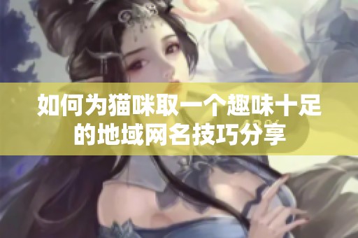 如何为猫咪取一个趣味十足的地域网名技巧分享