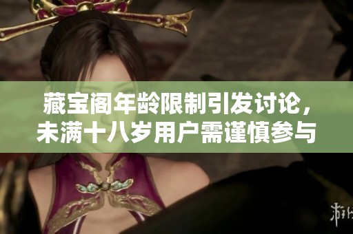藏宝阁年龄限制引发讨论，未满十八岁用户需谨慎参与