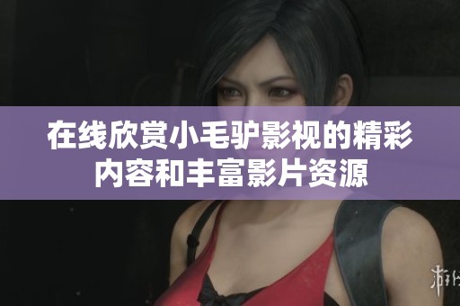 在线欣赏小毛驴影视的精彩内容和丰富影片资源