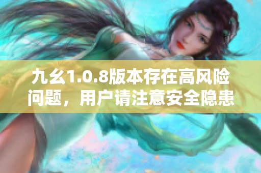 九幺1.0.8版本存在高风险问题，用户请注意安全隐患