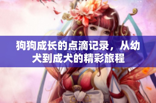 狗狗成长的点滴记录，从幼犬到成犬的精彩旅程