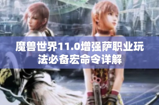 魔兽世界11.0增强萨职业玩法必备宏命令详解