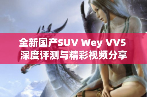 全新国产SUV Wey VV5 深度评测与精彩视频分享