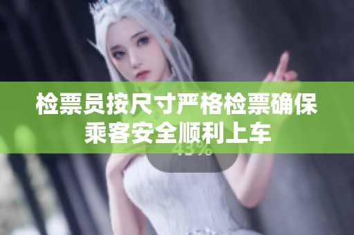 检票员按尺寸严格检票确保乘客安全顺利上车