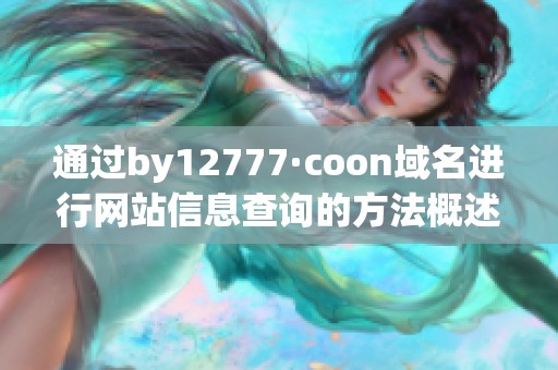 通过by12777·coon域名进行网站信息查询的方法概述