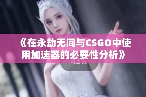 《在永劫无间与CSGO中使用加速器的必要性分析》