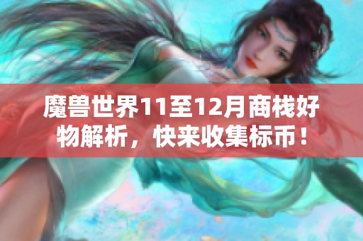 魔兽世界11至12月商栈好物解析，快来收集标币！