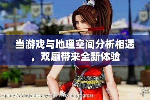 当游戏与地理空间分析相遇，双厨带来全新体验