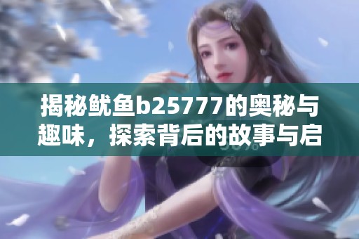 揭秘鱿鱼b25777的奥秘与趣味，探索背后的故事与启发