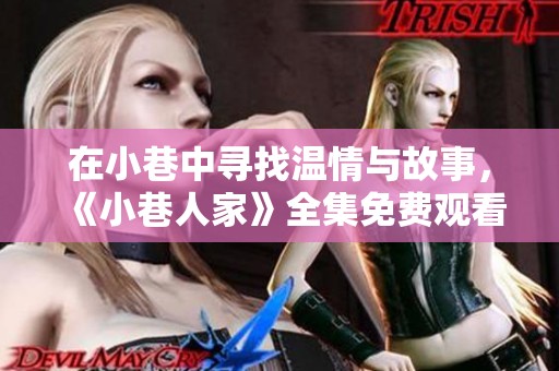 在小巷中寻找温情与故事，《小巷人家》全集免费观看指南
