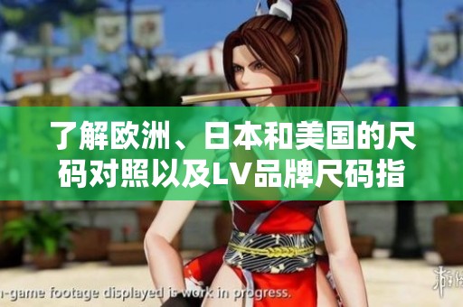 了解欧洲、日本和美国的尺码对照以及LV品牌尺码指南