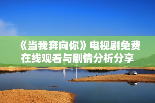 《当我奔向你》电视剧免费在线观看与剧情分析分享