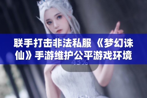 联手打击非法私服 《梦幻诛仙》手游维护公平游戏环境