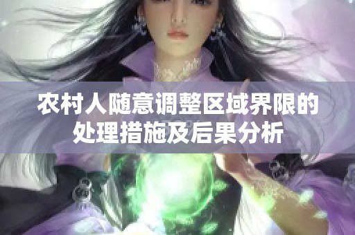 农村人随意调整区域界限的处理措施及后果分析