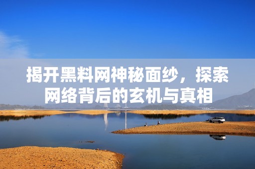 揭开黑料网神秘面纱，探索网络背后的玄机与真相