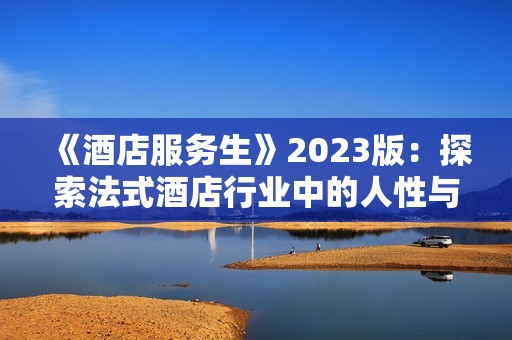 《酒店服务生》2023版：探索法式酒店行业中的人性与情感交织