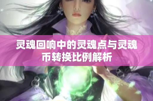 灵魂回响中的灵魂点与灵魂币转换比例解析