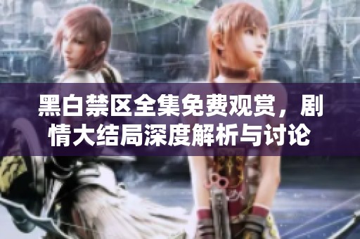 黑白禁区全集免费观赏，剧情大结局深度解析与讨论