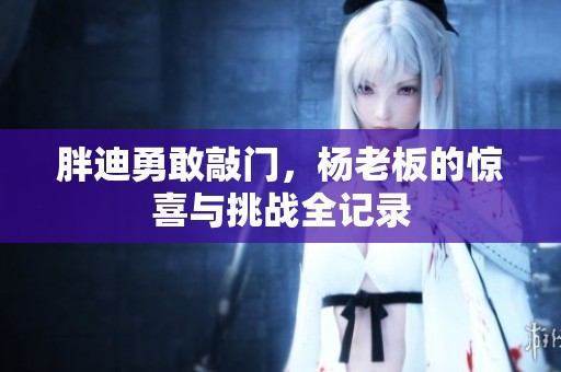 胖迪勇敢敲门，杨老板的惊喜与挑战全记录