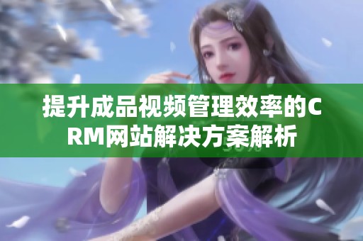 提升成品视频管理效率的CRM网站解决方案解析