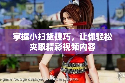 掌握小扫货技巧，让你轻松夹取精彩视频内容