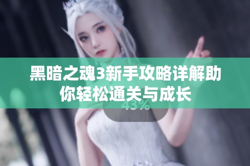黑暗之魂3新手攻略详解助你轻松通关与成长