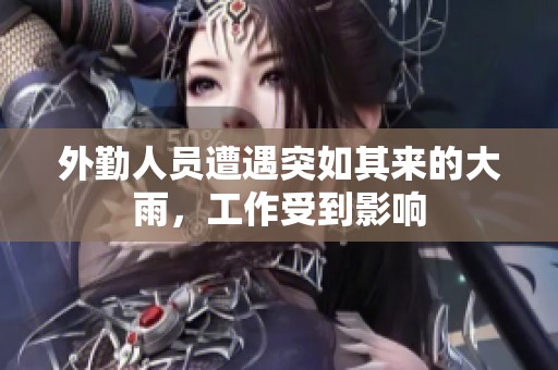 外勤人员遭遇突如其来的大雨，工作受到影响