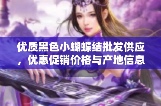 优质黑色小蝴蝶结批发供应，优惠促销价格与产地信息分享