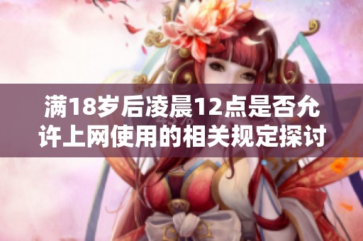 满18岁后凌晨12点是否允许上网使用的相关规定探讨