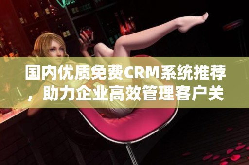 国内优质免费CRM系统推荐，助力企业高效管理客户关系